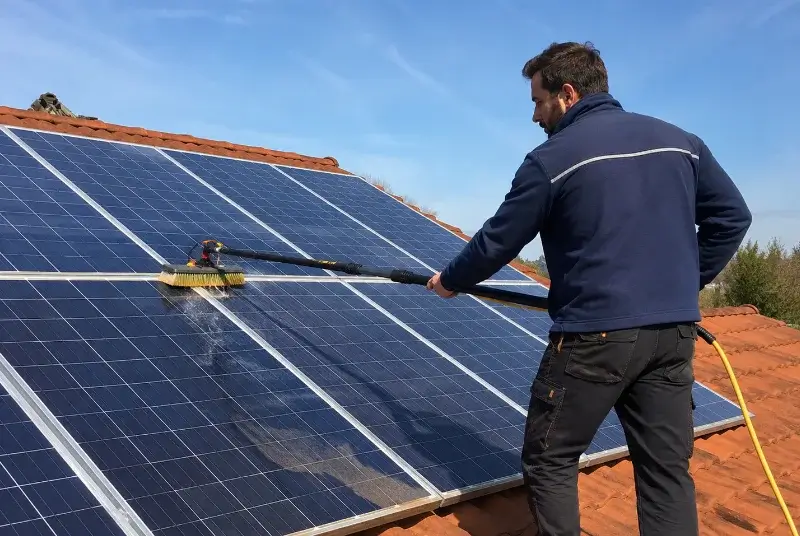 Nettoyage et entretien de panneaux solaires à Marly