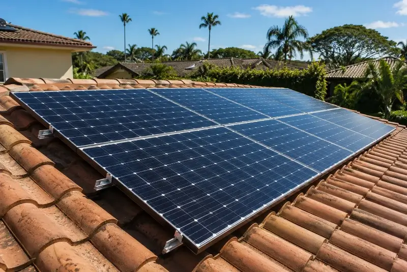 Installation de panneaux solaires à Marly